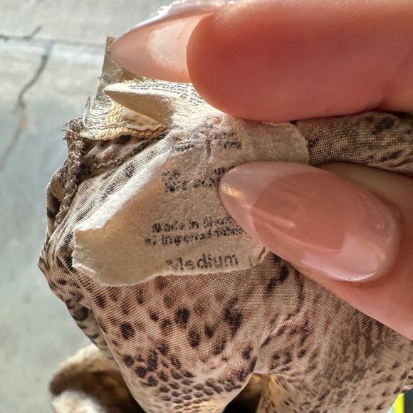 Vintage Inner Most Snakeskin Slip Dress Women's Medium Spaghetti Strap Sexy Y2K - Picture 6 of 7